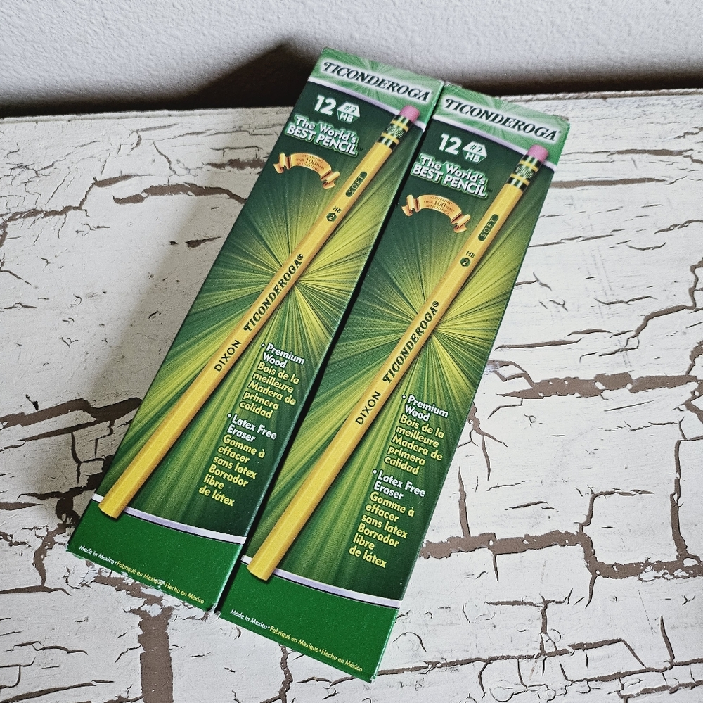 3/$15 NEW Ticonderoga Pencils